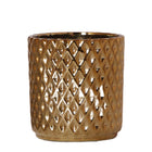 Sierpot keramiek Ø9x11 cm goud patroon