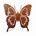 Decoratieve vlinder roest 12x12 cm