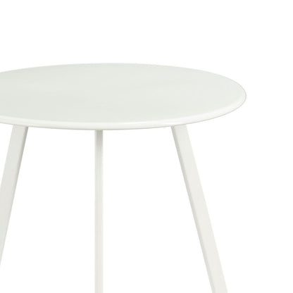 Bijzettafel Seatle Ø46x58 cm metaal wit