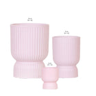Sierpotten keramiek roze paars 3 stuks 6 9 12 cm
