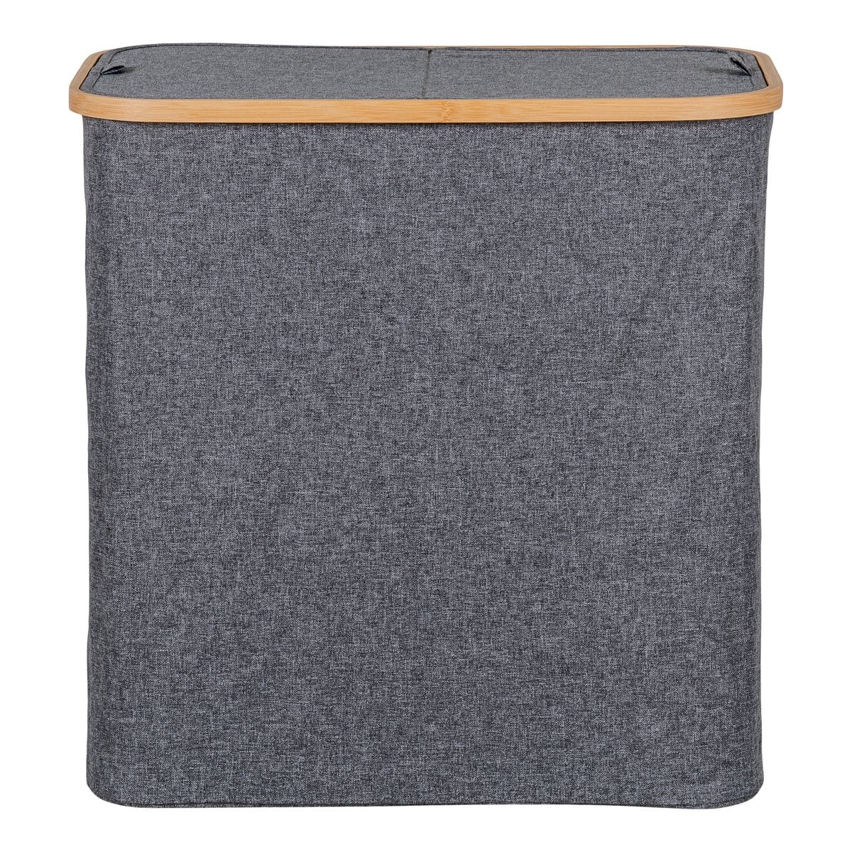 Wasmand 54x33x54 cm donkergrijs bamboe