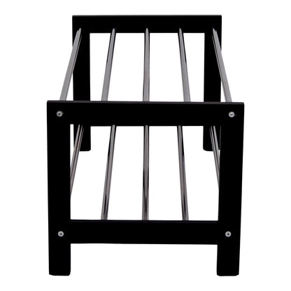 Schoenenrek 78x34x32 cm zwart populier staal