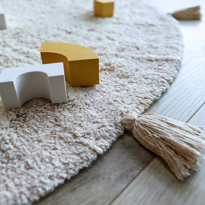 Kinderkleed rond 110 cm katoen stippen