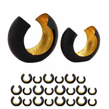 Kaarsenhouder Set 24 Delen Omega Vorm Mat Zwart Groenlicht