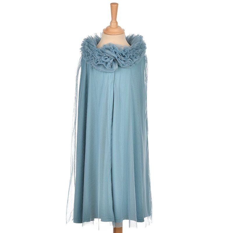 Tule cape blauw 45 cm 3-5 jaar