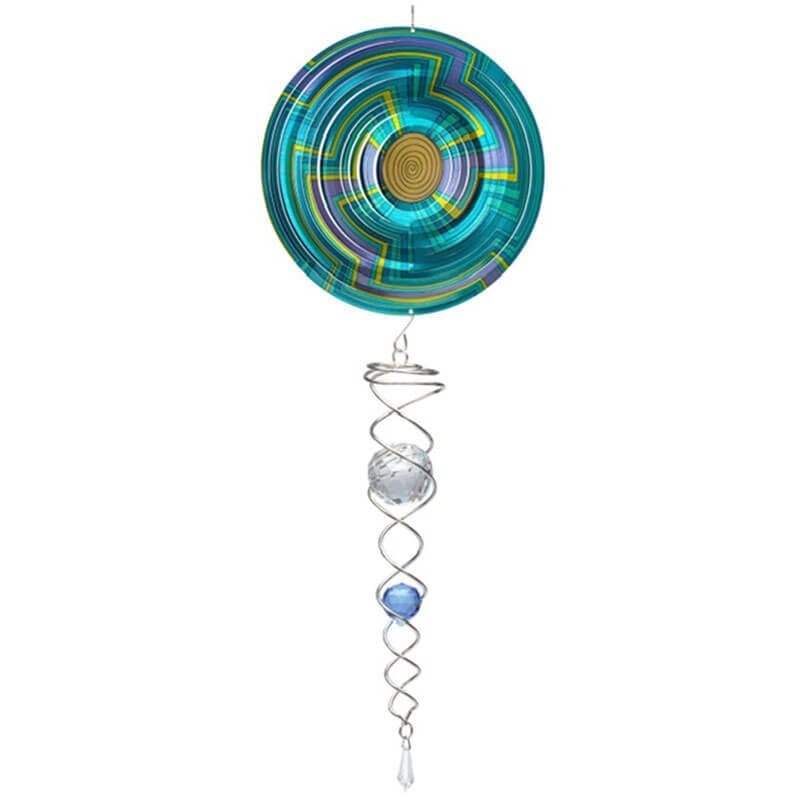 Wind Spinner Art Mandala Rotating Crystal Tail ACTMSW0800