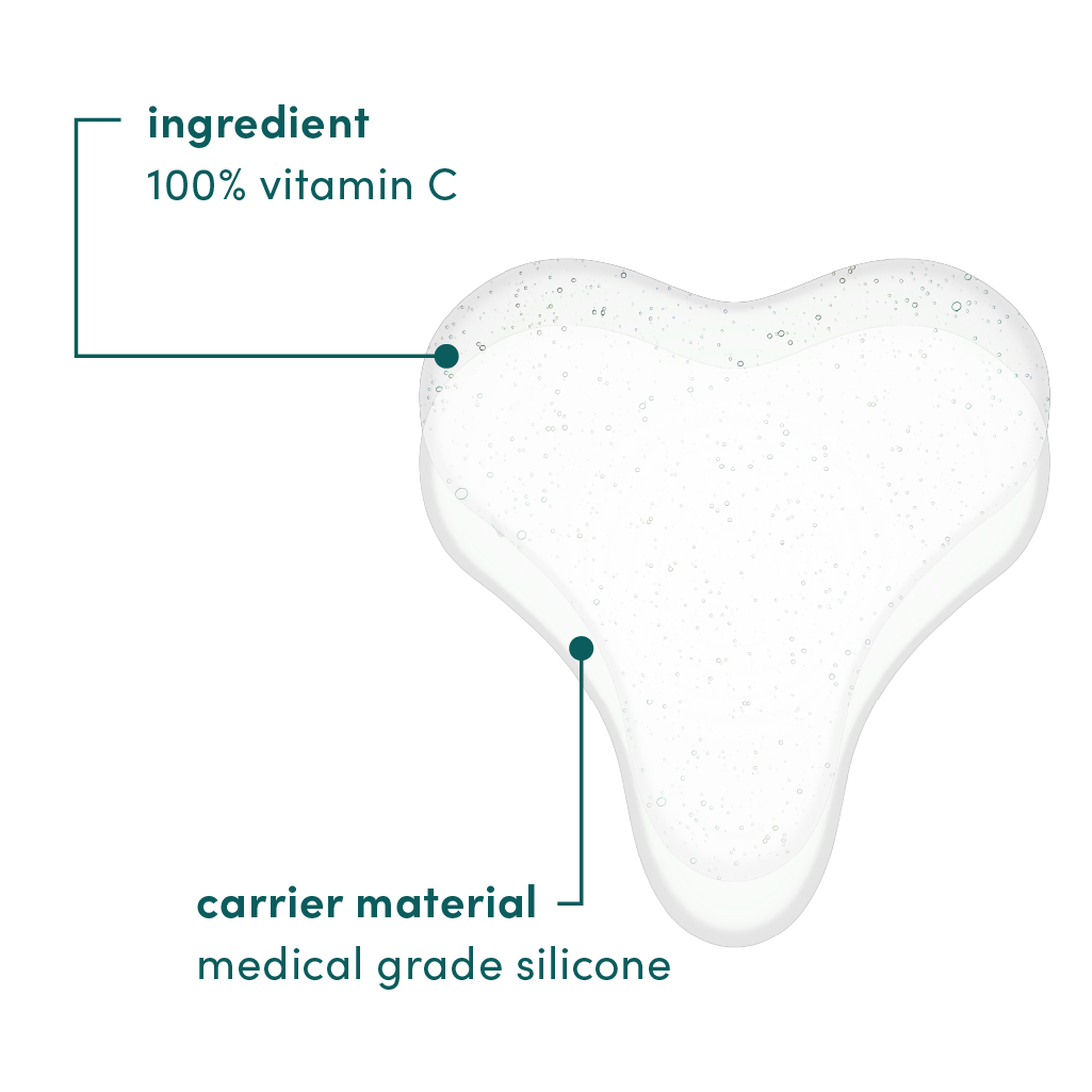 Décolleté pad siliconen met vitamine c herbruikbaar