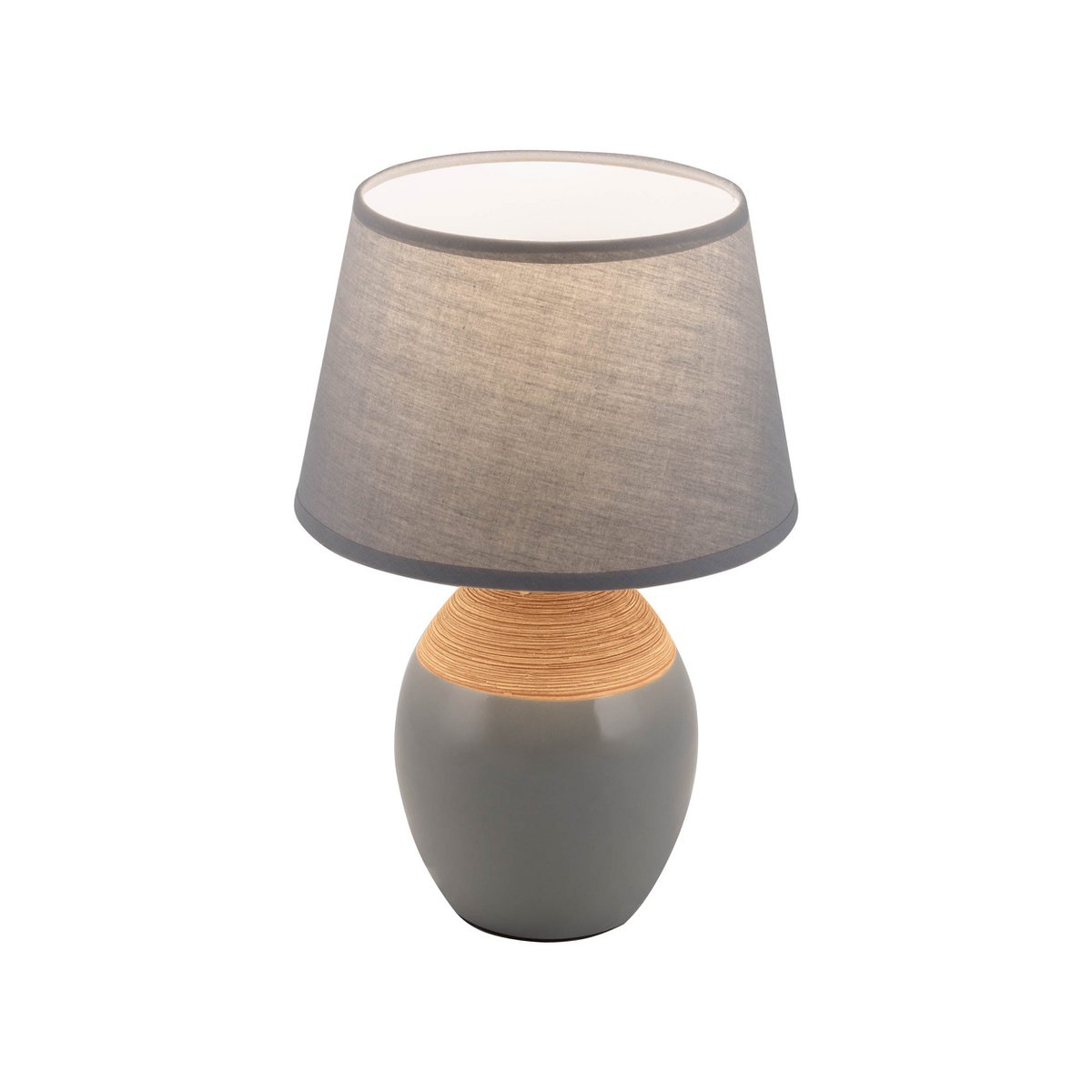 Ceramic table lamp "Tali" grey