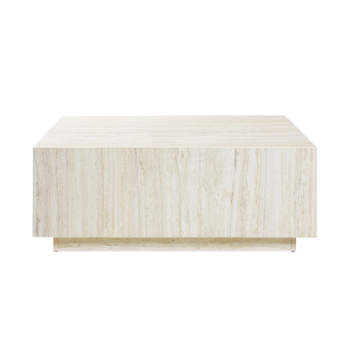Salontafel travertin 90x90x35 cm beige