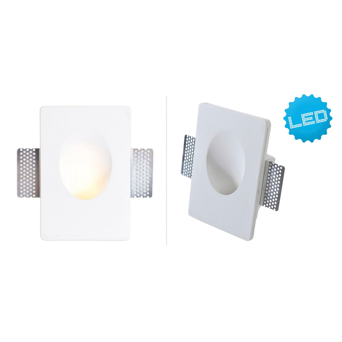 Inbouwspot LED 18x12x5.5 cm 3000K