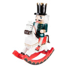 Nutcracker Figurine 29 cm White Green Plastic Christmas Decoration