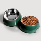 Honden en katten voerbak set Forest Green
