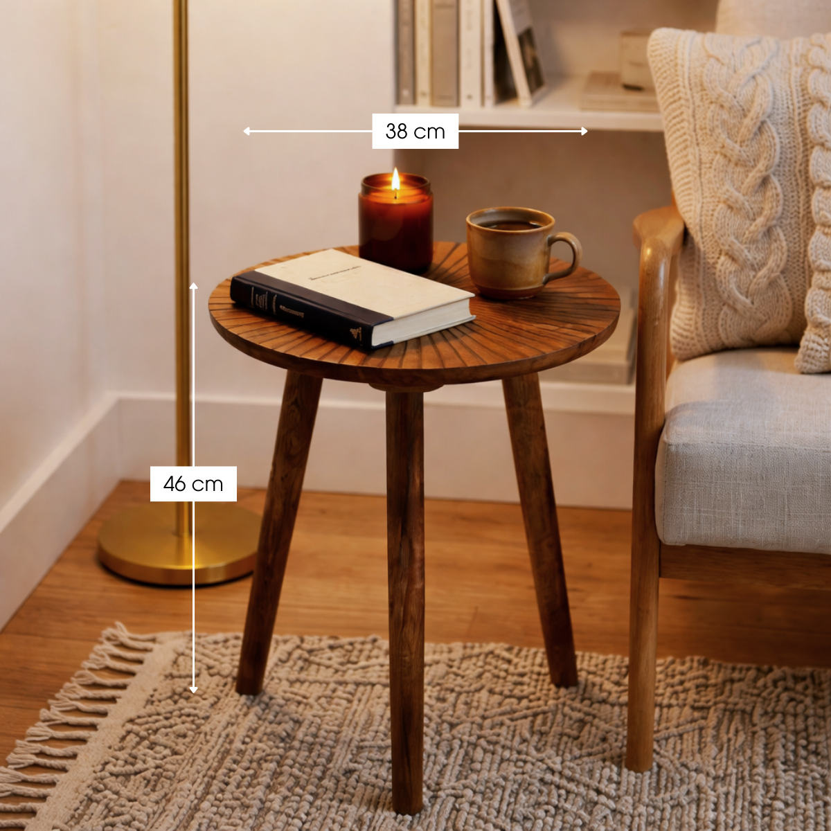 Side Table Pomante Dark Brown