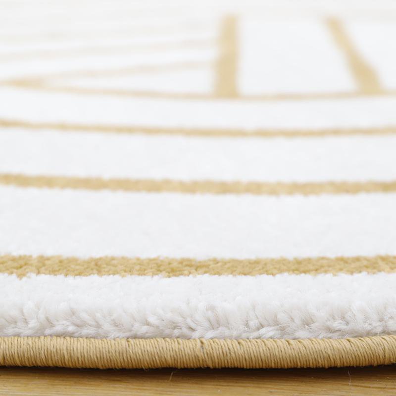 Geometric round rug LUISA M