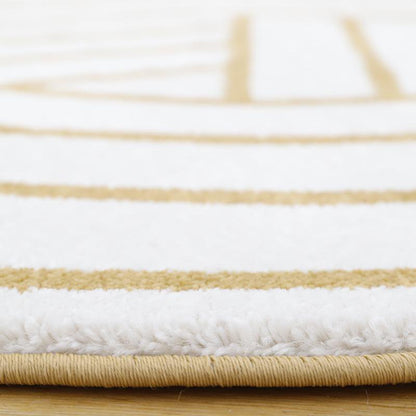 Geometric round rug LUISA M