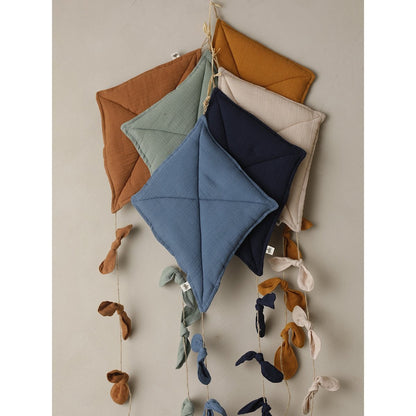 Wanddecoratie KITE 40x33 cm mosselin jute