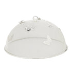 Eetparaplu beschermkap 30 cm verzilverd vlinder