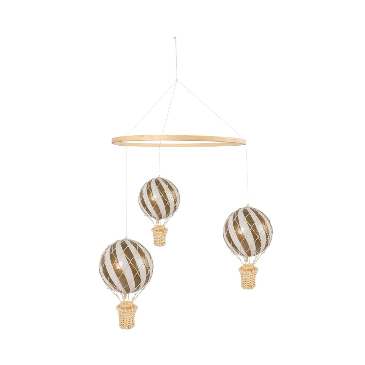 Luchtballon mobiel goudkleurig