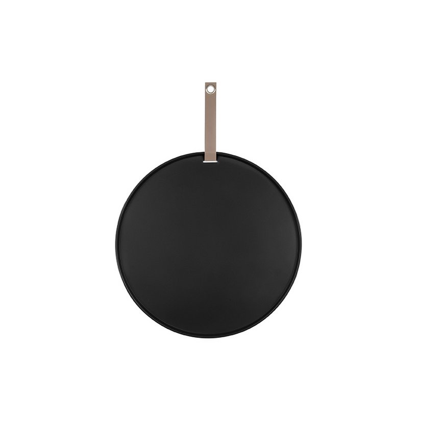 Memobord rond 50 cm ijzer zwart