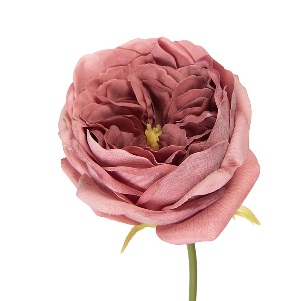 Kunstbloem Roos 43 cm Roze Kunststof