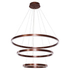 Hanglamp Neo Coffee 3 ringen 40 60 80 cm koffiekleur