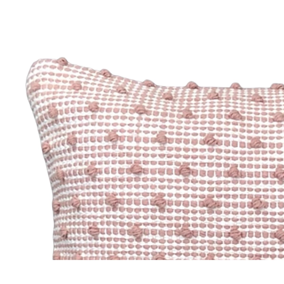 Kussenhoes 45x45 cm katoen wit roze