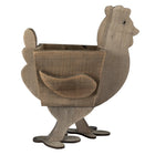 Flower Pot Chicken 35x18x40 cm Brown Wood Indoor Flower Pot