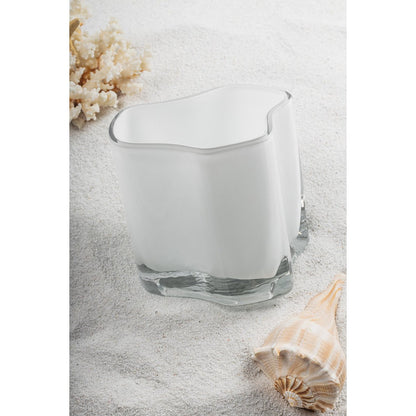 Vaas 13 cm glas wit