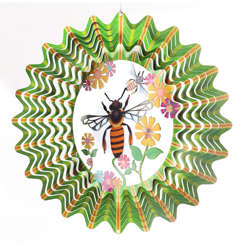 Windspinner bij patroon Ø30 cm roestvrij staal