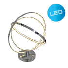 LED Table Lamp 39 cm Chrome-colored Metal Integrated LEDs