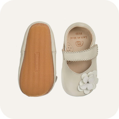 Babyschoenen lamsleer klittenband barefoot