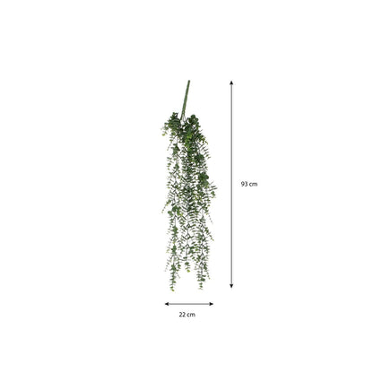 Kunst hangplant groen 93 cm