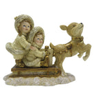 Figure Children 12 cm Gold-colored Polyresin Christmas Decoration