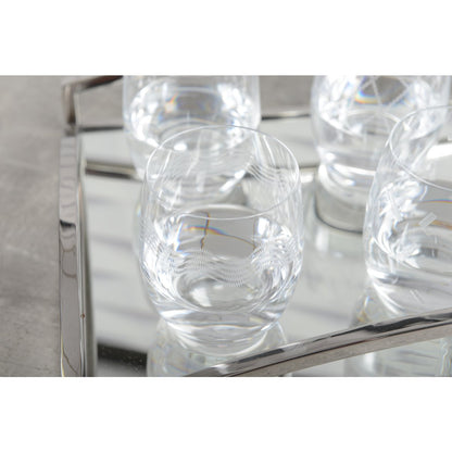 Waterglazen 6 stuks 10x10x10 cm transparant glas