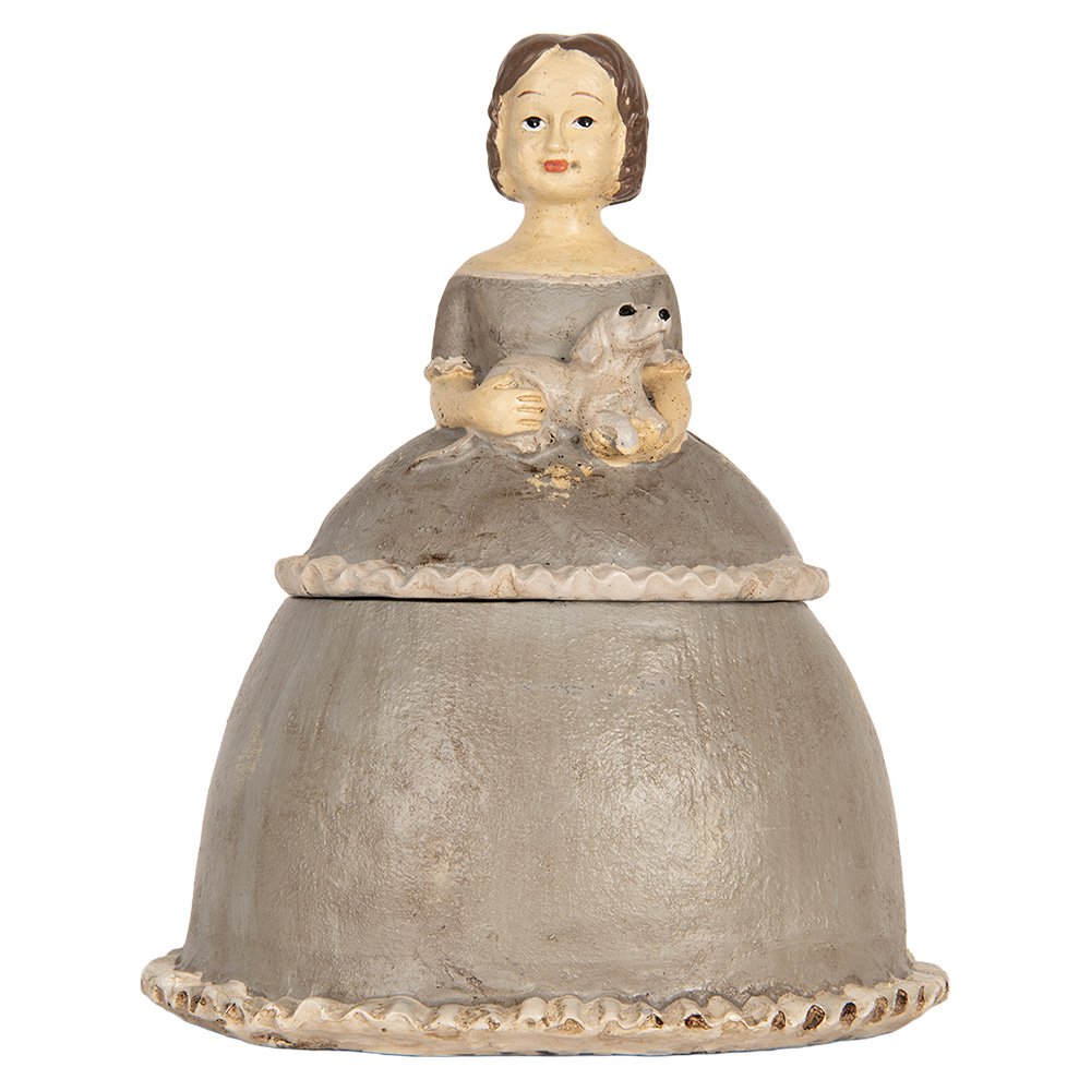 Sieradendoos vrouw 19x16x22 cm beige kunststof