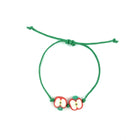 Kinderarmband appelgroen handgemaakt Nepal
