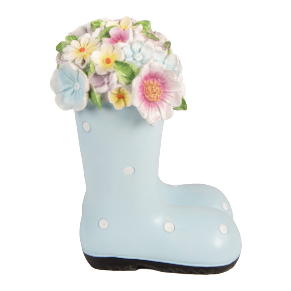 Decoratie Beeld Laars 20x18x26 cm Blauw Kunststof