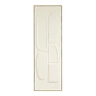Wanddecoratie 90x30x3 cm off-white plastic