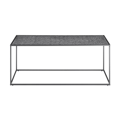 Salontafel 110x55x45 cm rookglas zwart