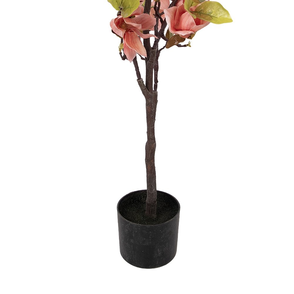 Kunstplant Magnolia 20x15x120 cm Oranje Kunststof