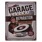 Text Board 20x25 cm Beige Brown Iron Wall Plate