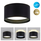 LED spot Trios Ø 14 cm zwart metaal plastic