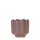 Brown ceramic decorative pot - Ø6 cm