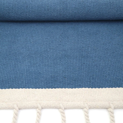 LISBOA BLUE contemporary cotton rug