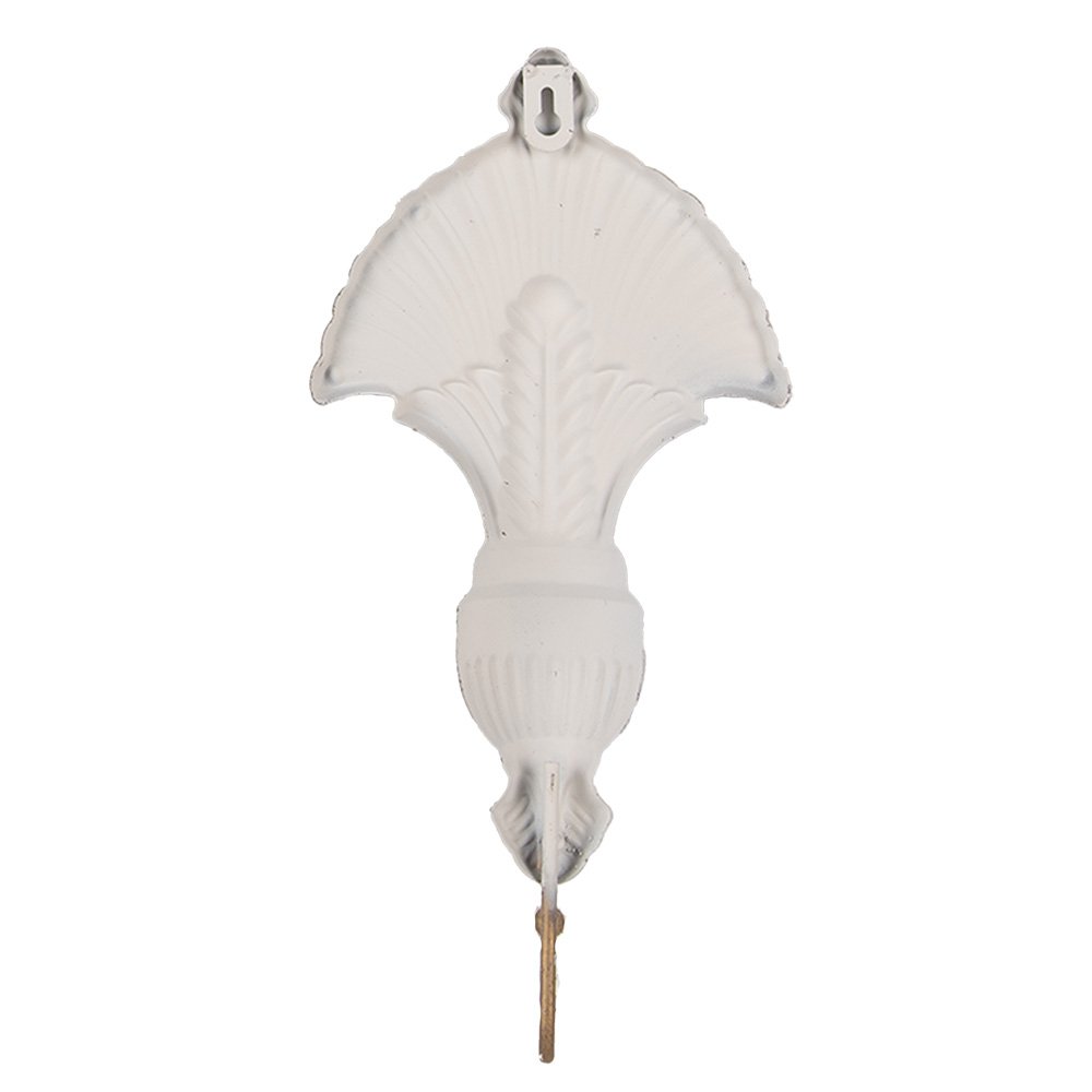 Wandhaak 16x4x33 cm metaal beige