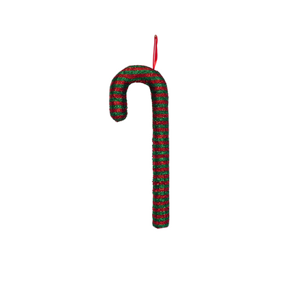 Kerstdecoratie zuurstok 52 cm groen/rood schuim
