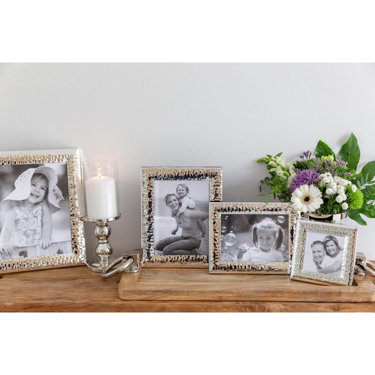 Fotolijst 10x15 cm verzilverd set van 2