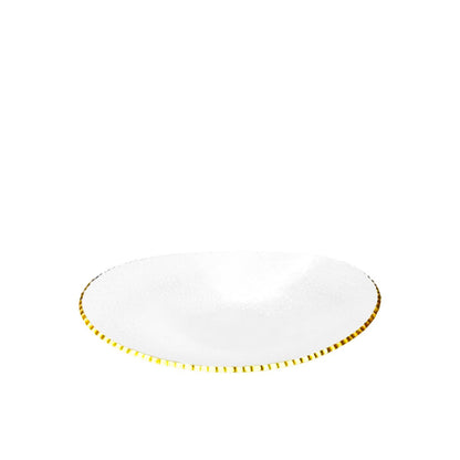 Glazen schaal 20,5x13x5 cm goud