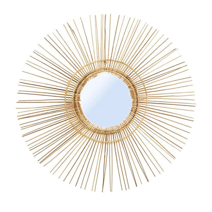 Wandspiegel rotan L naturel