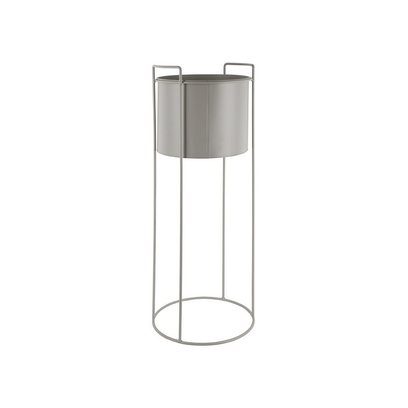 Plantenpotten set ijzer grijs 3 stuks